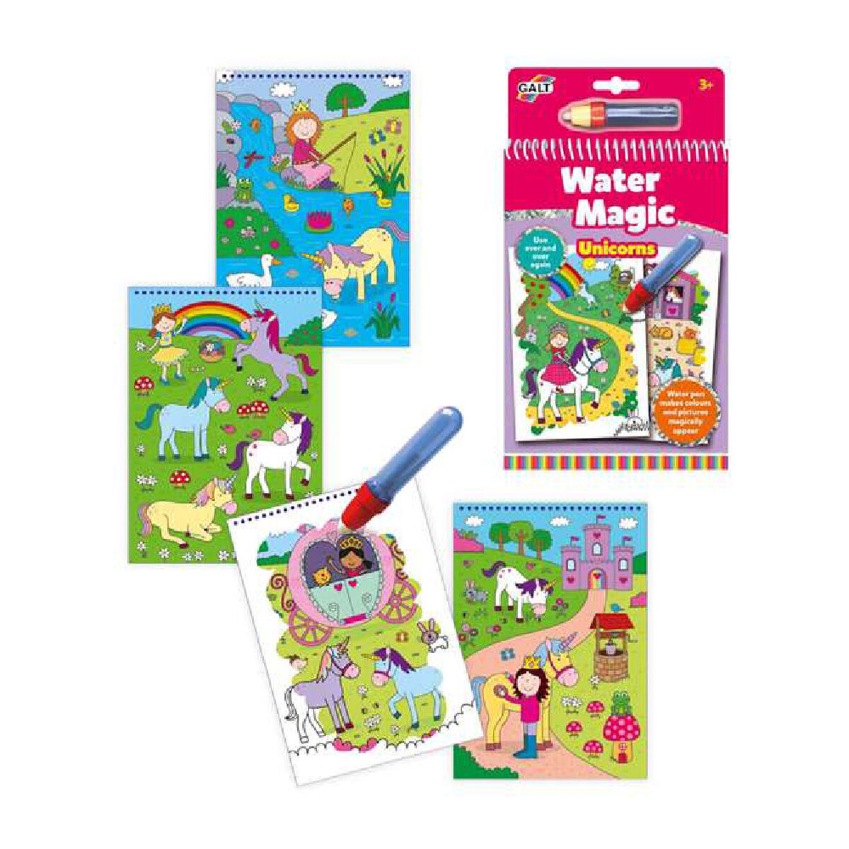 Bloco com Desenhos para Colorir Water Magic Diset A3079H